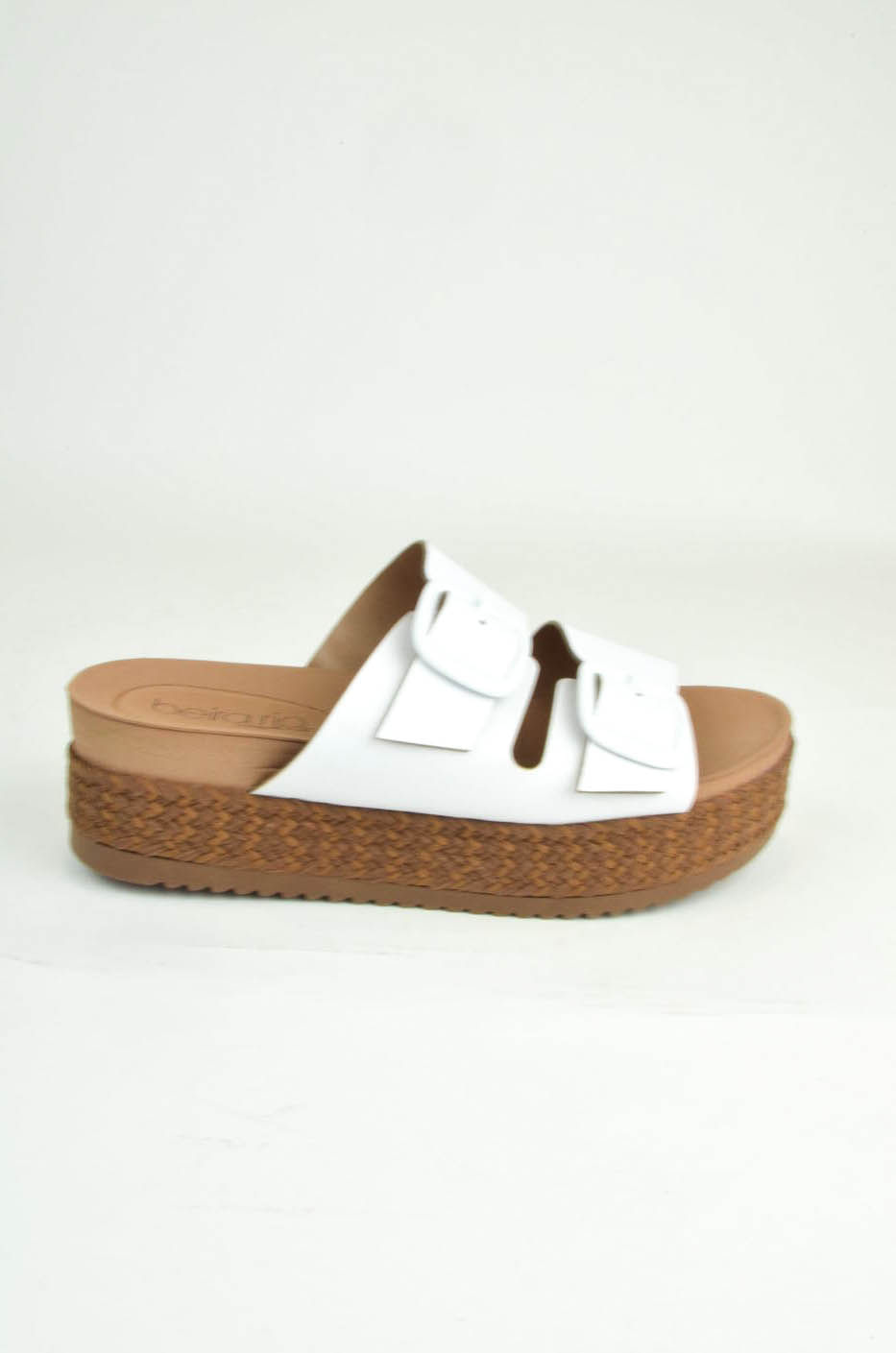 tênis flatform beira rio liso branco